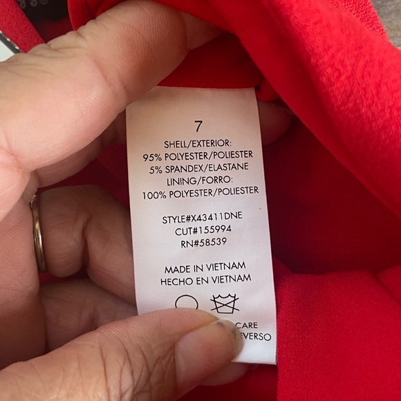 Nordstrom Speechless Formal Evening Dress Size 7 Color Red Sexy Jewel Stretch - Picture 14 of 16